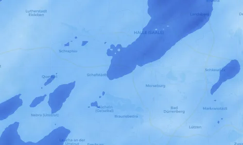 Regenradar Vorschaubild - Aktuelle Niederschläge in Bad Lauchstädt und Umgebung