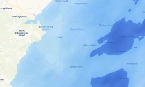 Regenradar Vorschaubild - Aktuelle Niederschläge in Bad Suderode und Umgebung