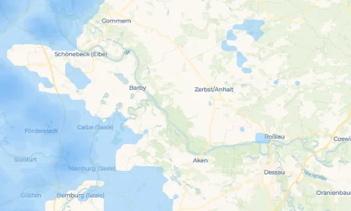 Regenradar Vorschaubild - Aktuelle Niederschläge in Badetz und Umgebung