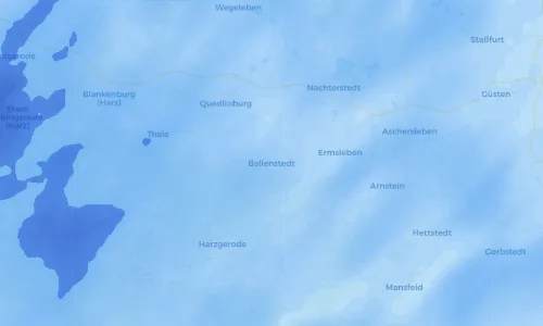 Regenradar Vorschaubild - Aktuelle Niederschläge in Ballenstedt und Umgebung