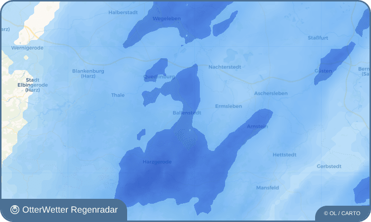 OtterWetter Regenradar-Widget Ballenstedt
