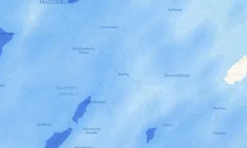 Regenradar Vorschaubild - Aktuelle Niederschläge in Barby und Umgebung