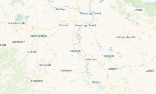Regenradar Vorschaubild - Aktuelle Niederschläge in Beesenlaublingen und Umgebung