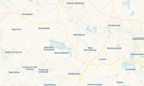 Regenradar Vorschaubild - Aktuelle Niederschläge in Beuna (Geiseltal) und Umgebung