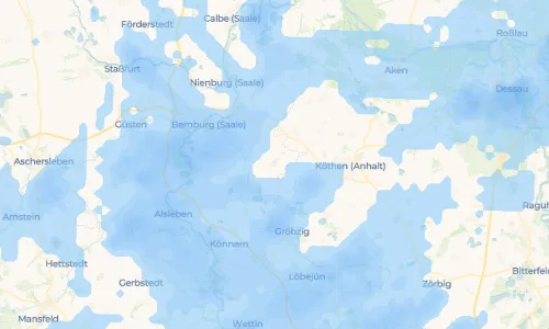 Regenradar-Vorschau: aktuelle Niederschläge in Biendorf und Umgebung