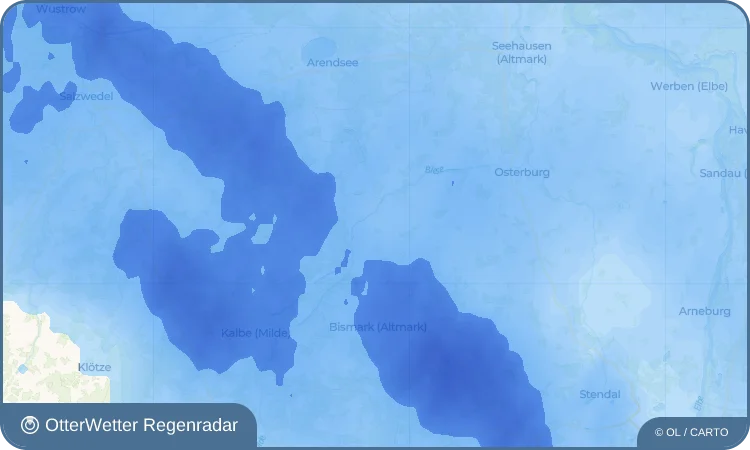 Wetter-Widget-Vorschau mit Vorhersagedaten für Biesenthal