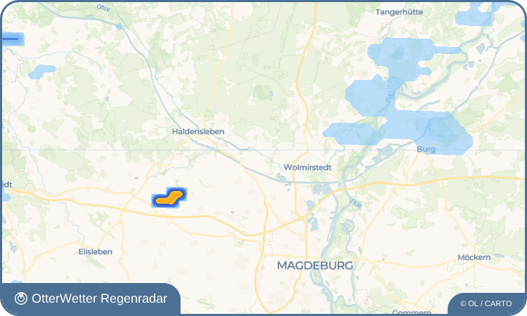 OtterWetter Regenradar-Widget Bleiche