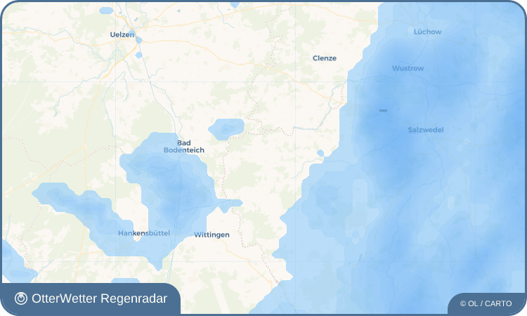 Widget-Vorschau für Bonese Wetter-Widget-Vorschau mit Vorhersagedaten für Bonese