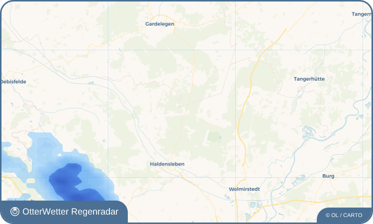 Wetter-Widget-Vorschau mit Vorhersagedaten für Born