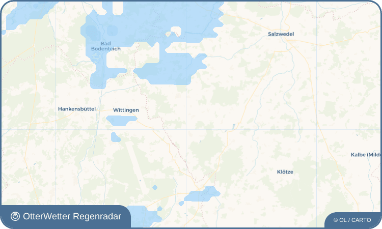 OtterWetter Regenradar-Widget Bornsen