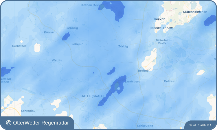 OtterWetter Regenradar-Widget Brachstedt