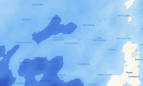 Regenradar Vorschaubild - Aktuelle Niederschläge in Braunsbedra und Umgebung