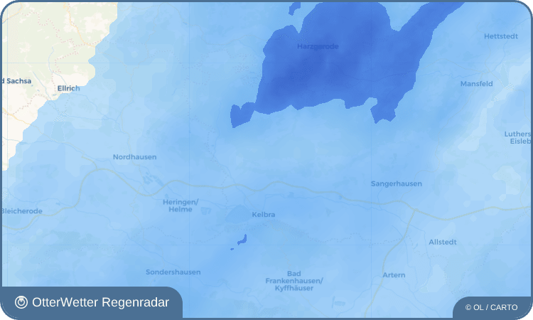 OtterWetter Regenradar-Widget Breitungen (Harz)