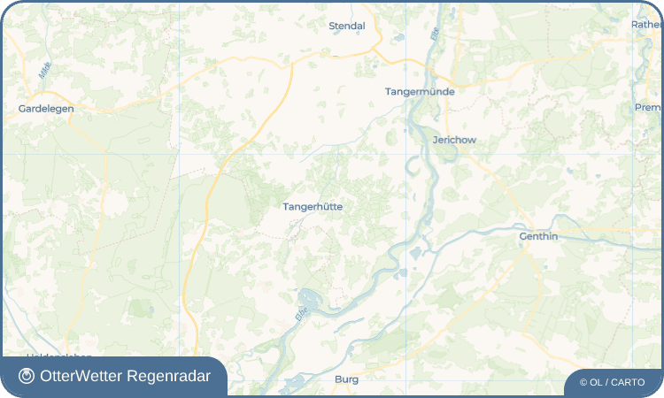 Wetter-Widget-Vorschau mit Vorhersagedaten für Briest