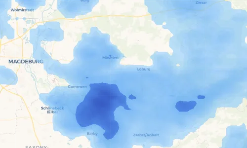 Regenradar Vorschaubild - Aktuelle Niederschläge in Brietzke und Umgebung