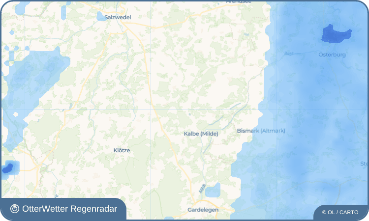 OtterWetter Regenradar-Widget Bühne