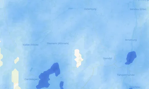 Regenradar-Vorschau: aktuelle Niederschläge in Bülitz und Umgebung