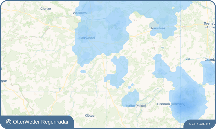 Wetter-Widget-Vorschau mit Vorhersagedaten für Büssen