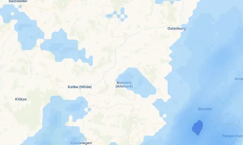 Regenradar Vorschaubild - Aktuelle Niederschläge in Büste und Umgebung