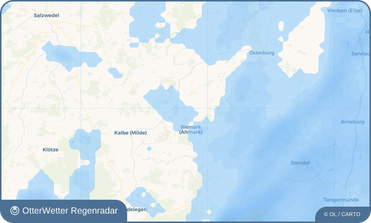 Widget-Vorschau für Büste Wetter-Widget-Vorschau mit Vorhersagedaten für Büste