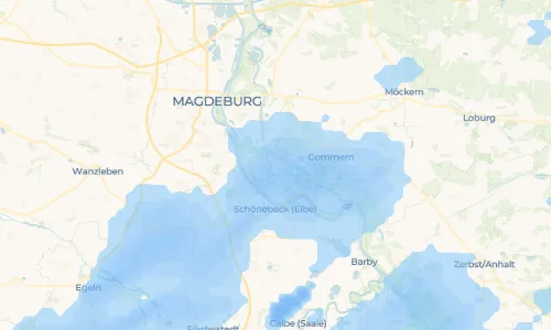 Regenradar Vorschaubild - Aktuelle Niederschläge in Calenberge und Umgebung
