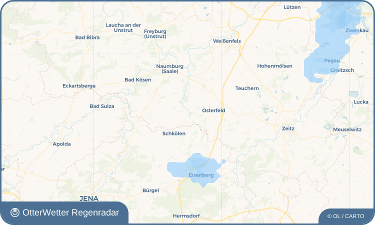 Wetter-Widget-Vorschau mit Vorhersagedaten für Cauerwitz
