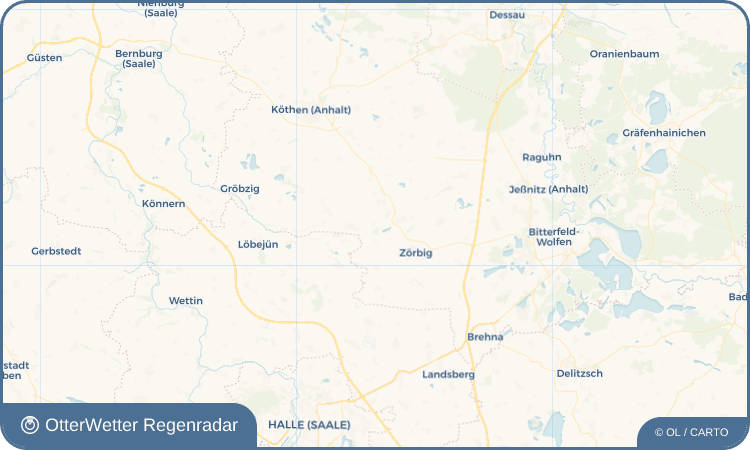 Widget-Vorschau für Cösitz Wetter-Widget-Vorschau mit Vorhersagedaten für Cösitz