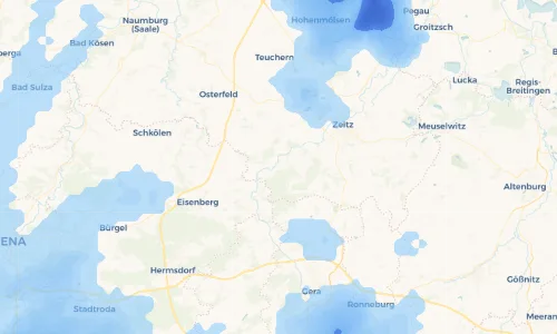 Regenradar Vorschaubild - Aktuelle Niederschläge in Dietendorf und Umgebung