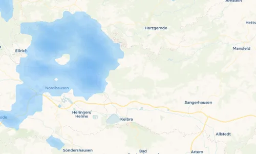 Regenradar Vorschaubild - Aktuelle Niederschläge in Dietersdorf bei Roßla und Umgebung