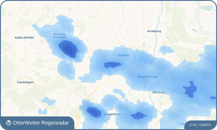 OtterWetter Regenradar-Widget Döbbelin