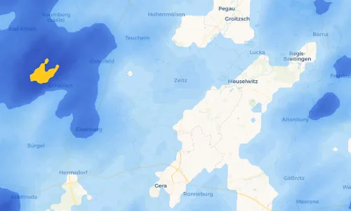 Regenradar Vorschaubild - Aktuelle Niederschläge in Droßdorf und Umgebung