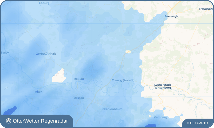 OtterWetter Regenradar-Widget Düben