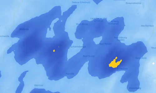 Regenradar Vorschaubild - Aktuelle Niederschläge in Eckartsberga und Umgebung
