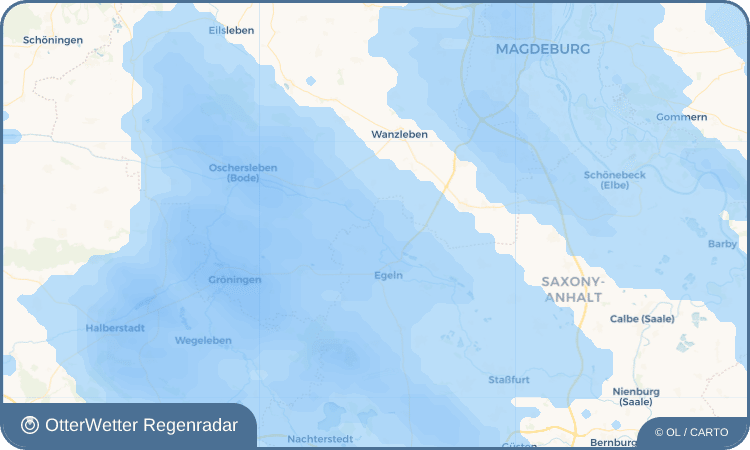 OtterWetter Regenradar-Widget Etgersleben