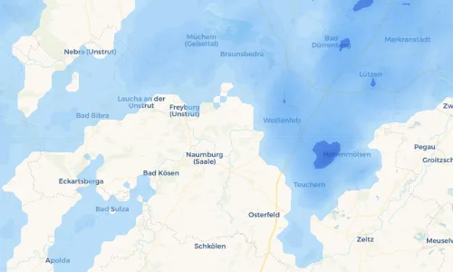 Regenradar Vorschaubild - Aktuelle Niederschläge in Eulau und Umgebung