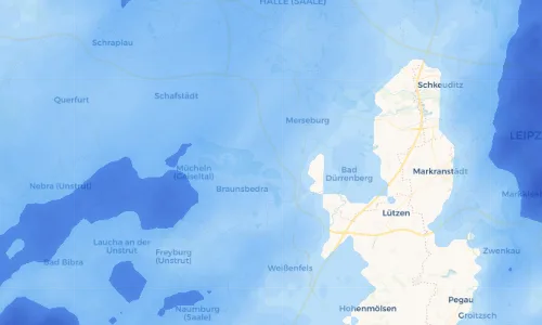 Regenradar Vorschaubild - Aktuelle Niederschläge in Frankleben und Umgebung