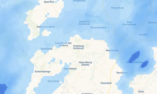 Regenradar Vorschaubild - Aktuelle Niederschläge in Freyburg (Unstrut) und Umgebung