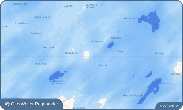 OtterWetter Regenradar-Widget Friedeburg (Saale)