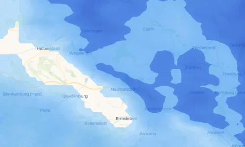Regenradar Vorschaubild - Aktuelle Niederschläge in Friedrichsaue und Umgebung