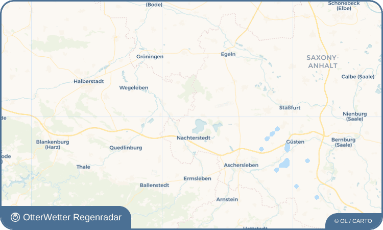 OtterWetter Regenradar-Widget Friedrichsaue