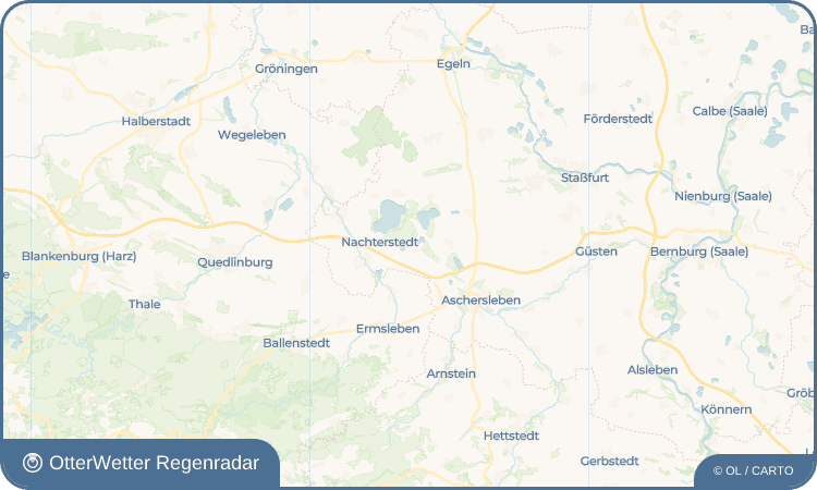 OtterWetter Regenradar-Widget Frose
