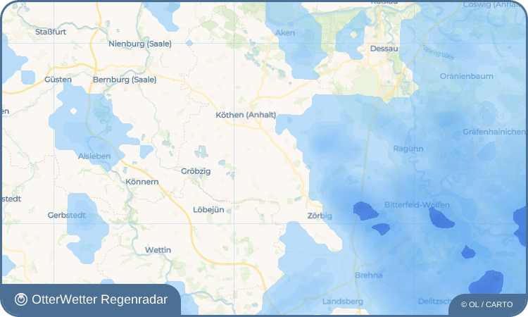 OtterWetter Regenradar-Widget Gahrendorf