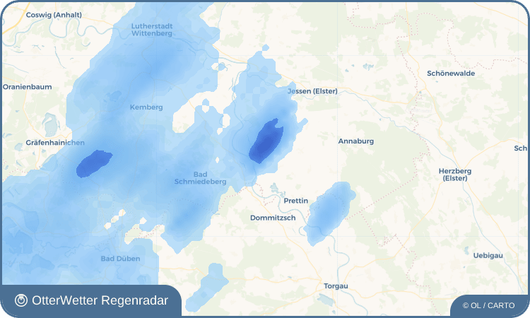 Wetter-Widget-Vorschau mit Vorhersagedaten für Gehmen