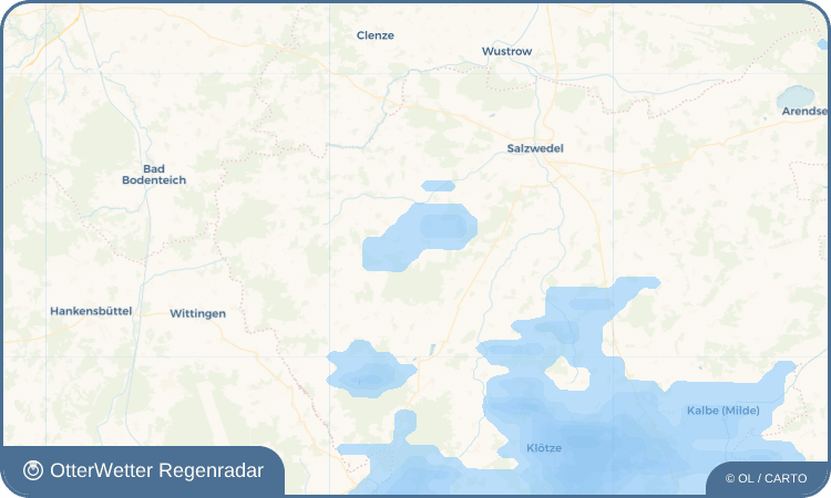 OtterWetter Regenradar-Widget Gieseritz