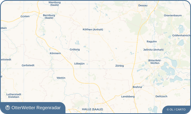 OtterWetter Regenradar-Widget Glauzig