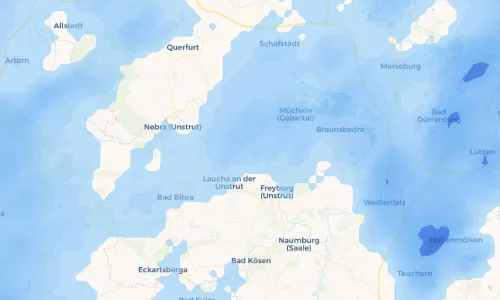 Regenradar Vorschaubild - Aktuelle Niederschläge in Gleina und Umgebung