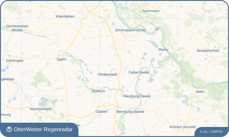 OtterWetter Regenradar-Widget Glöthe