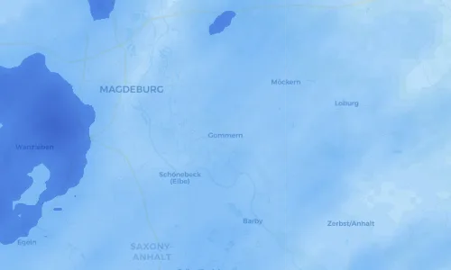 Regenradar Vorschaubild - Aktuelle Niederschläge in Gommern und Umgebung