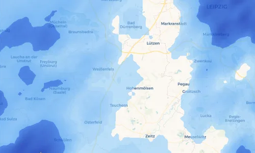 Regenradar Vorschaubild - Aktuelle Niederschläge in Granschütz und Umgebung