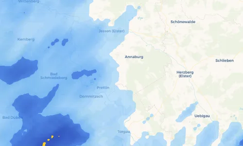 Regenradar Vorschaubild - Aktuelle Niederschläge in Groß Naundorf und Umgebung